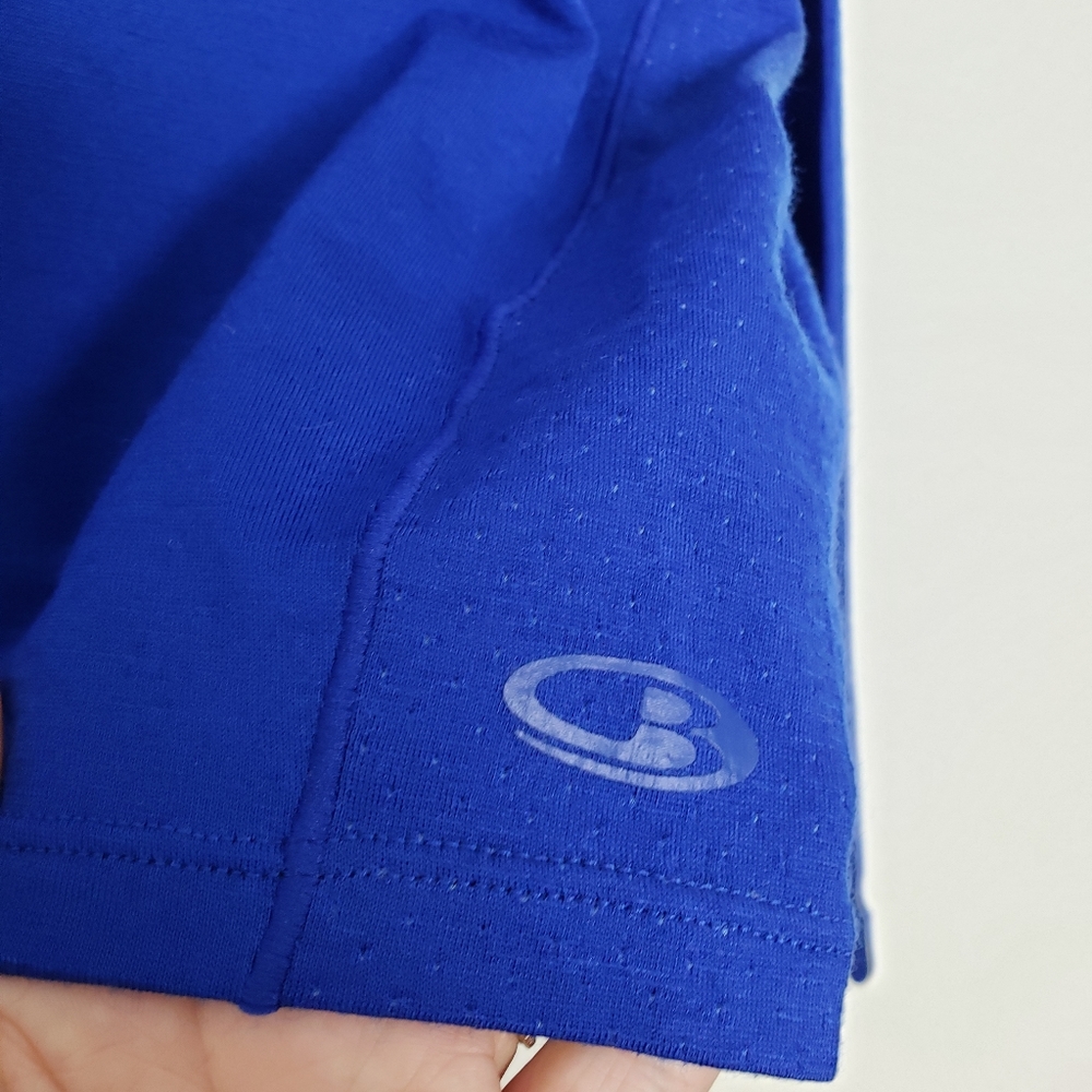 Icebreaker Cool-Lite™ Kinetica Long Sleeve Crewe Blue Top Womens Large - Picture 2 of 6